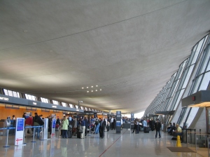 "Washington Dulles International Airport main terminal". Licensed under CC BY-SA 3.0 via Wikimedia Commons - http://commons.wikimedia.org/wiki/File:Washington_Dulles_International_Airport_main_terminal.jpg#mediaviewer/File:Washington_Dulles_International_Airport_main_terminal.jpg